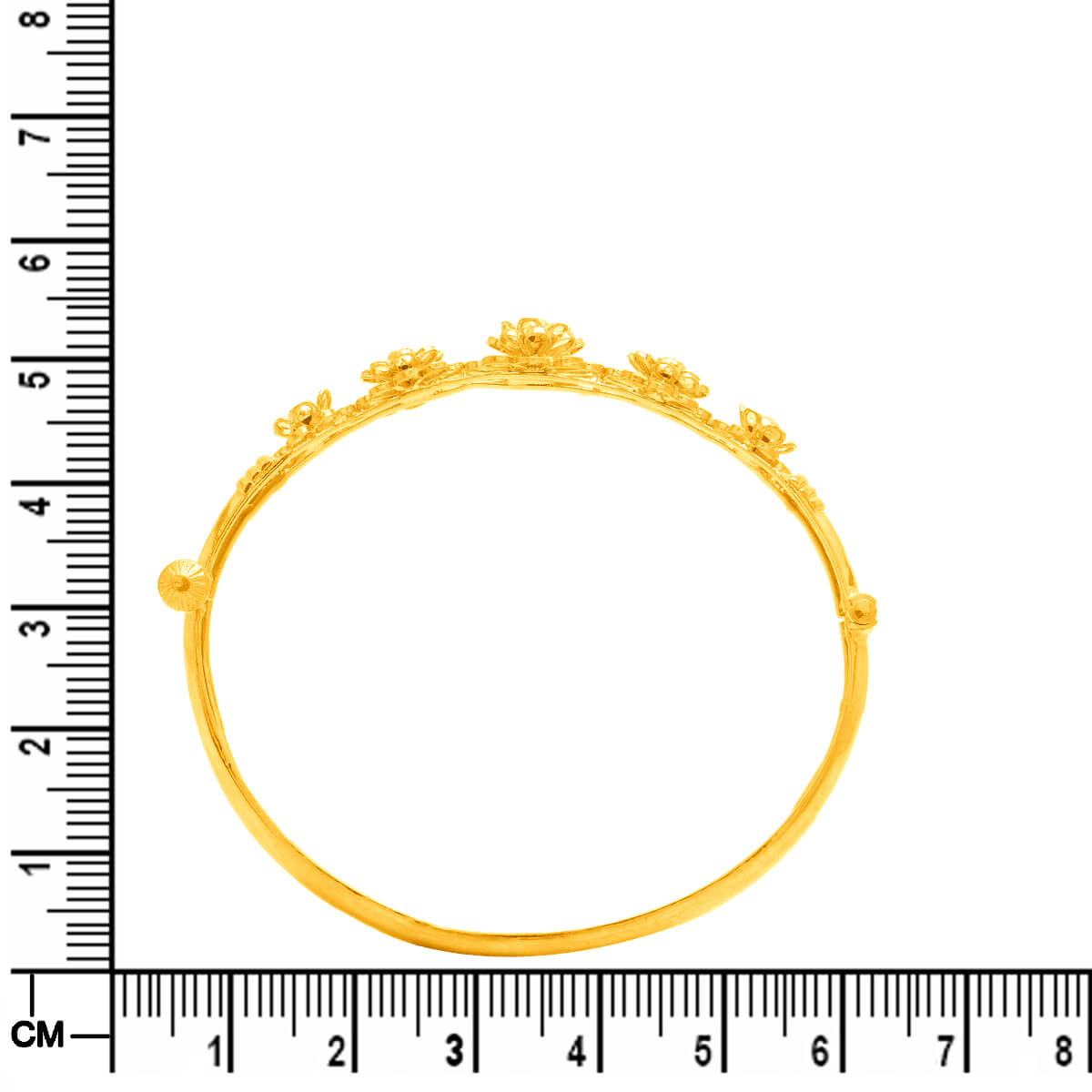 Delicate Bloom Gold Kada
