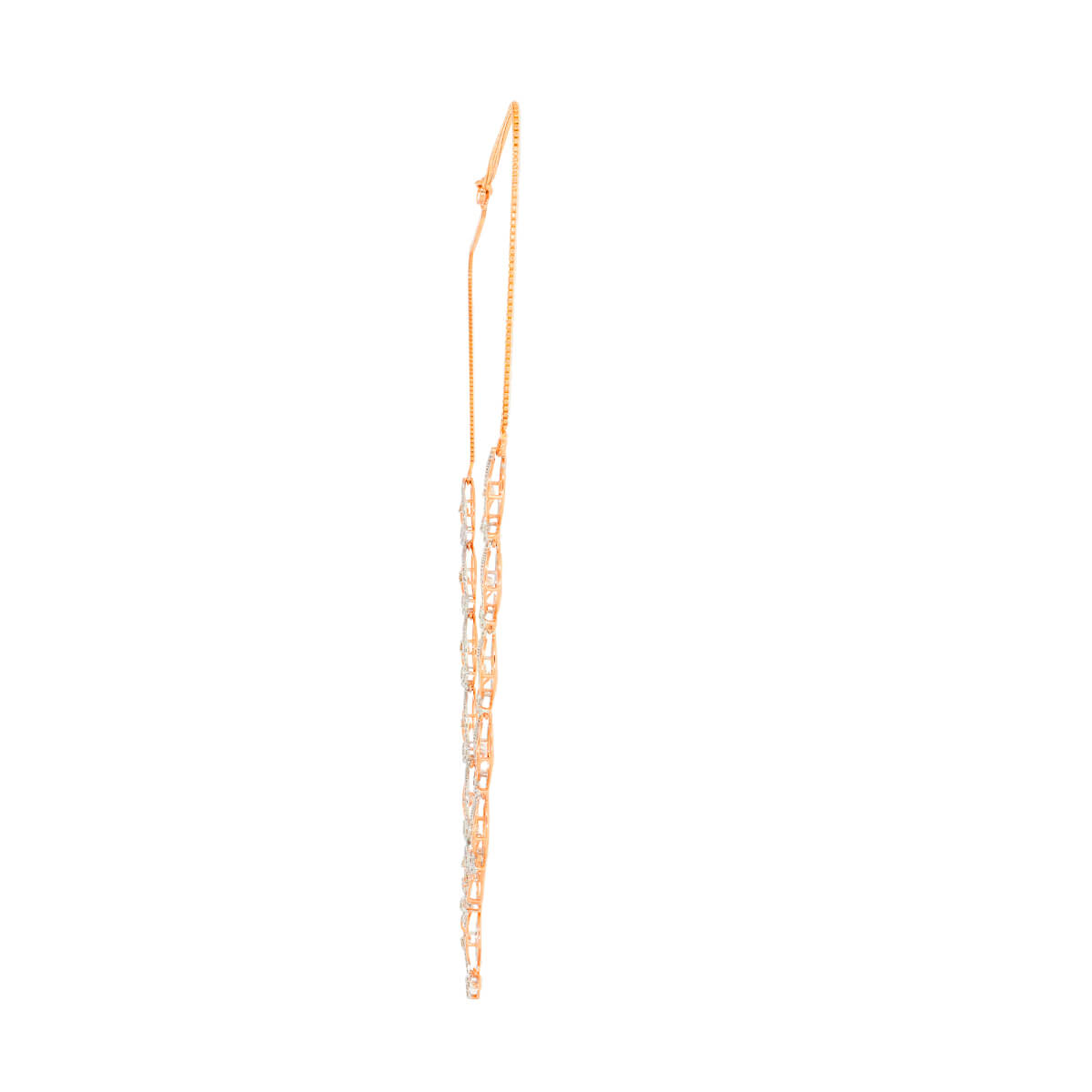Foliate Shine Diamond Short Necklace
