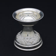 Silver Round Fancy Niranjan For Pooja