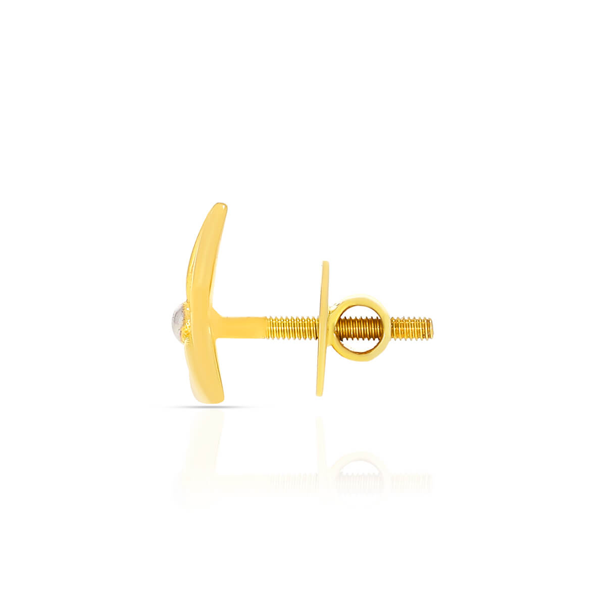 Modern Minimalist 18K Gold Tri-Petal Studs