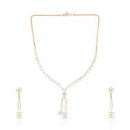 Contemporary Shimmer Diamond Short Necklace