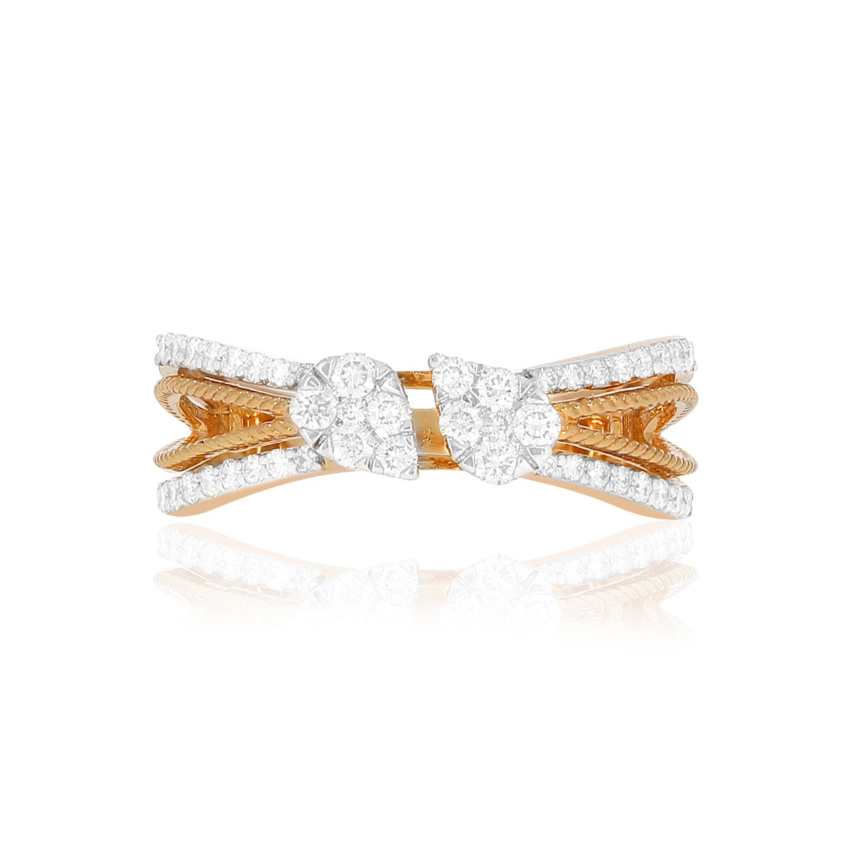 Sleek Allure Diamond Engagement Ring for Women