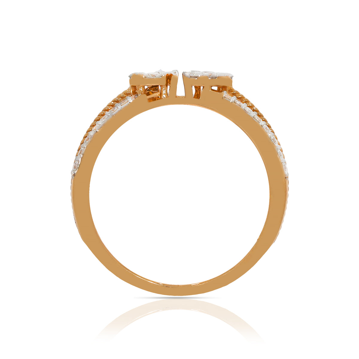 Sleek Allure Diamond Engagement Ring for Women