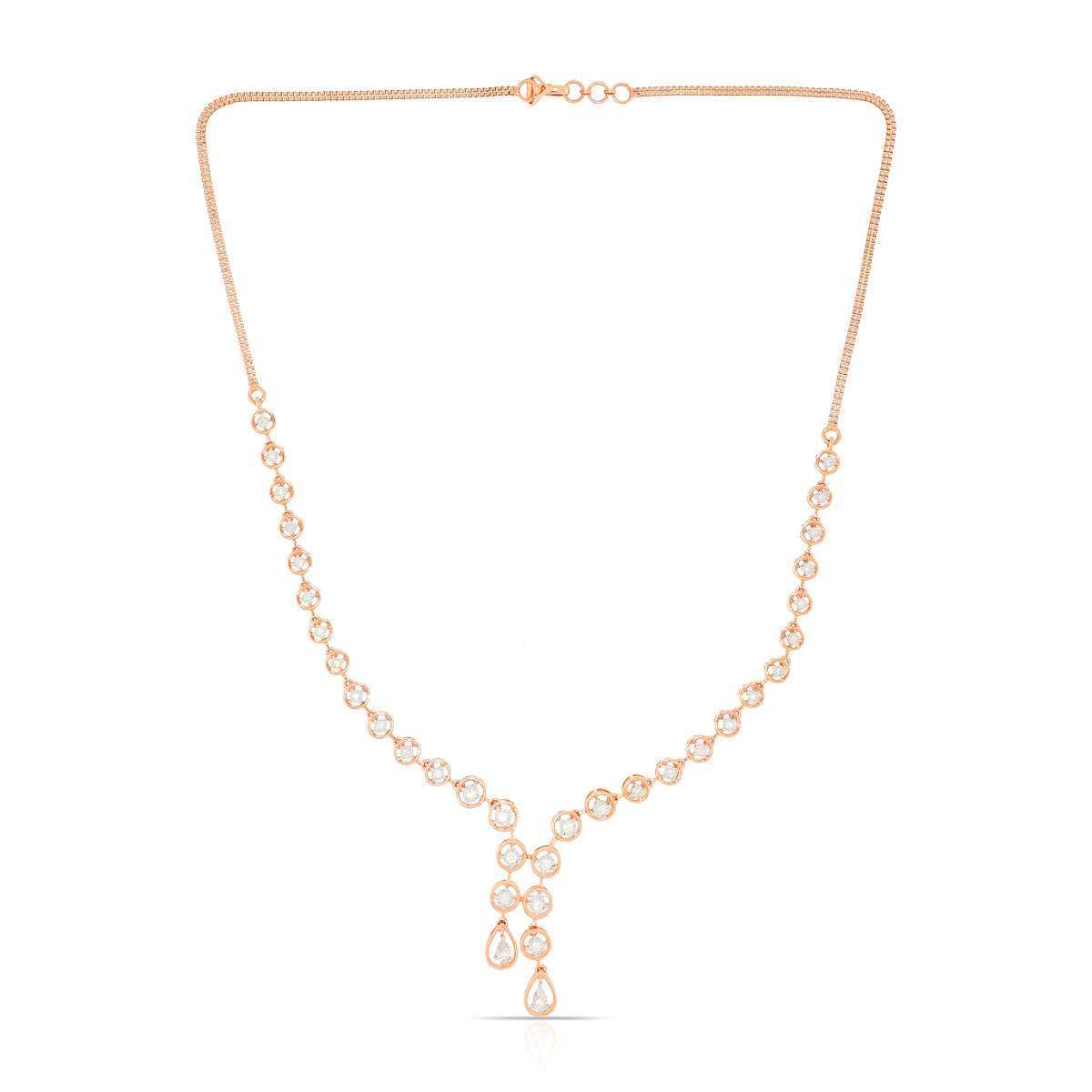 Effortless Shimmer Diamond Short Necklace