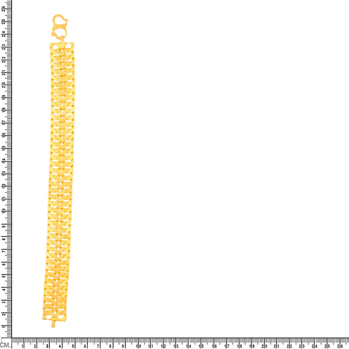 Bold Chivalrous Gold Men Bracelet 22K