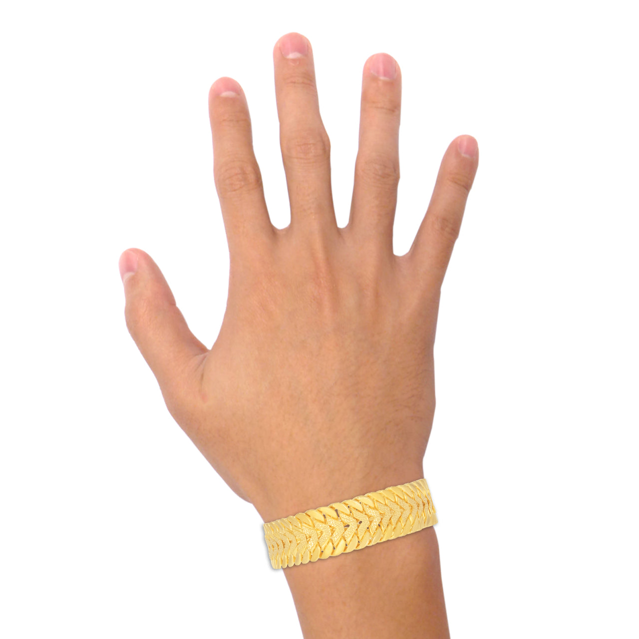 Bold Chivalrous Gold Men Bracelet 22K