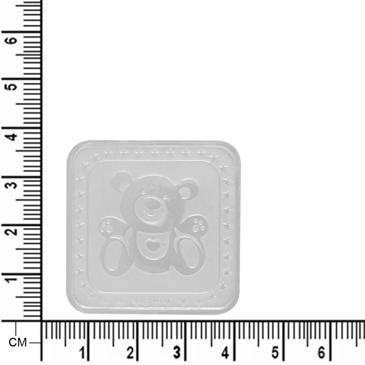 Adorable Shimmer Teddy Silver Coin