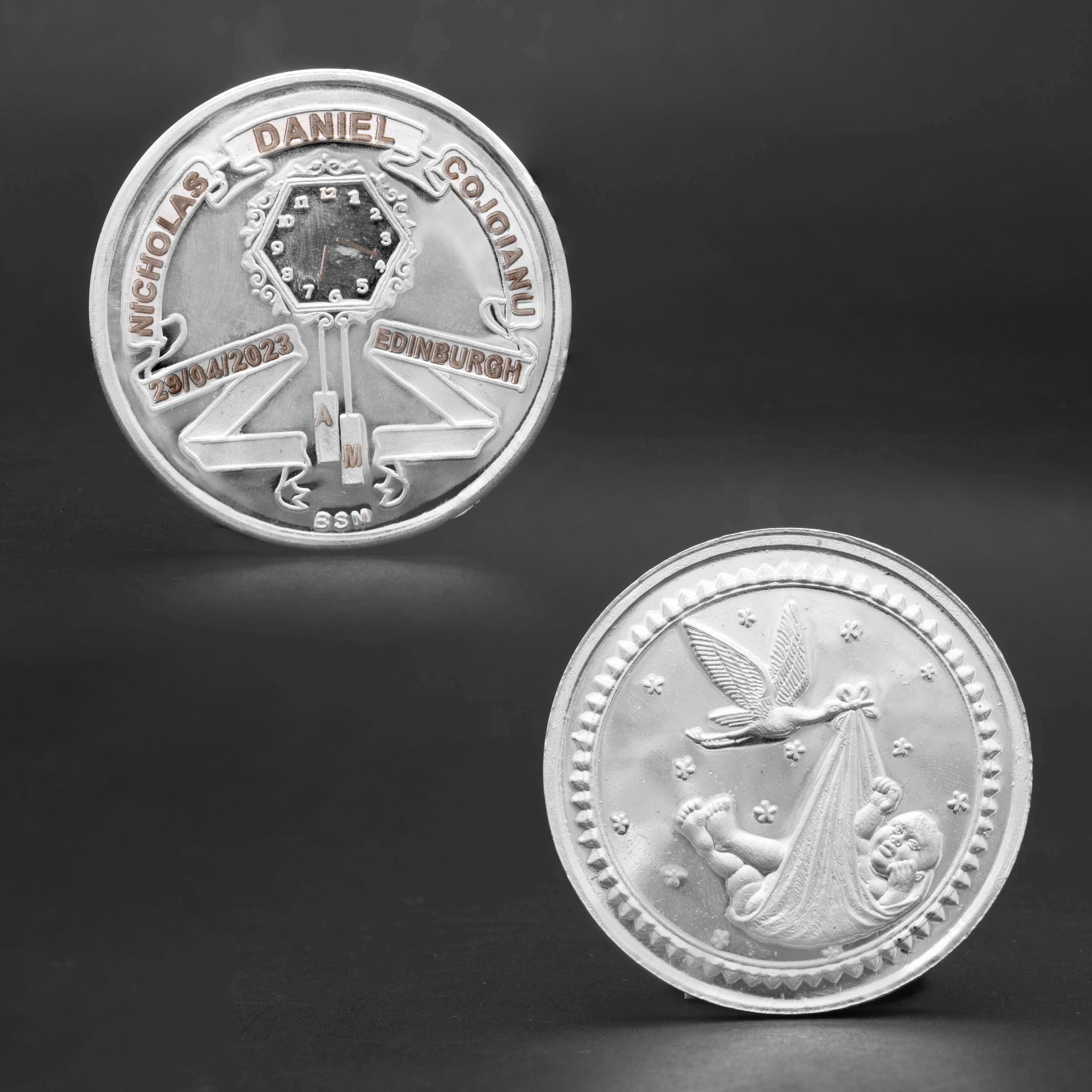 Exquisite Shimmer Silver Coin