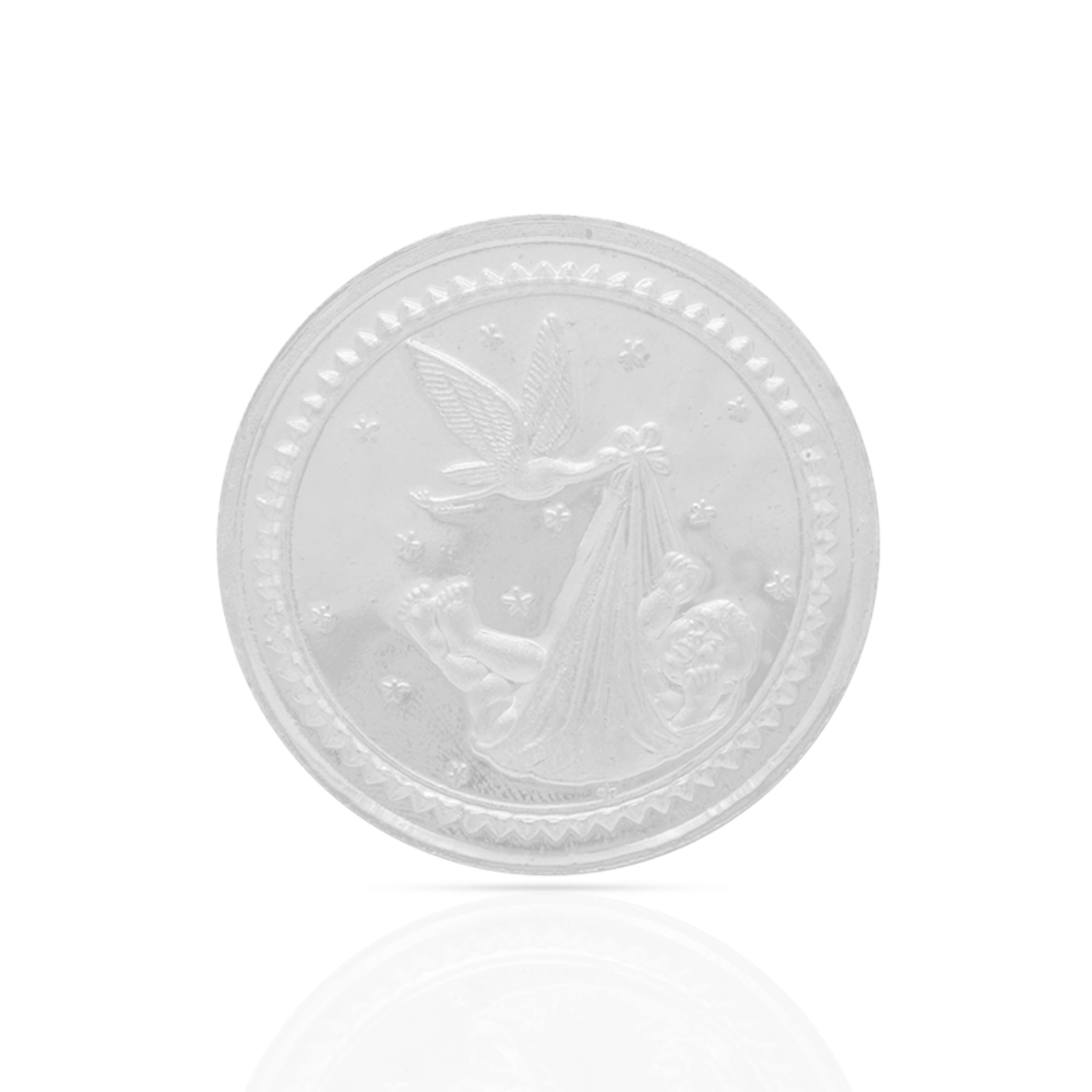 Exquisite Shimmer Silver Coin