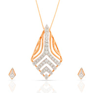 Contemporary Dazzle Diamond Pendant Set_DLTD23035327_DERD23035330