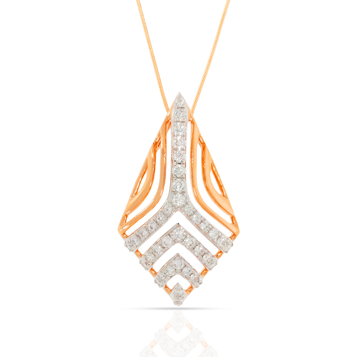Contemporary Dazzle Diamond Pendant Set_DLTD23035327_DERD23035330