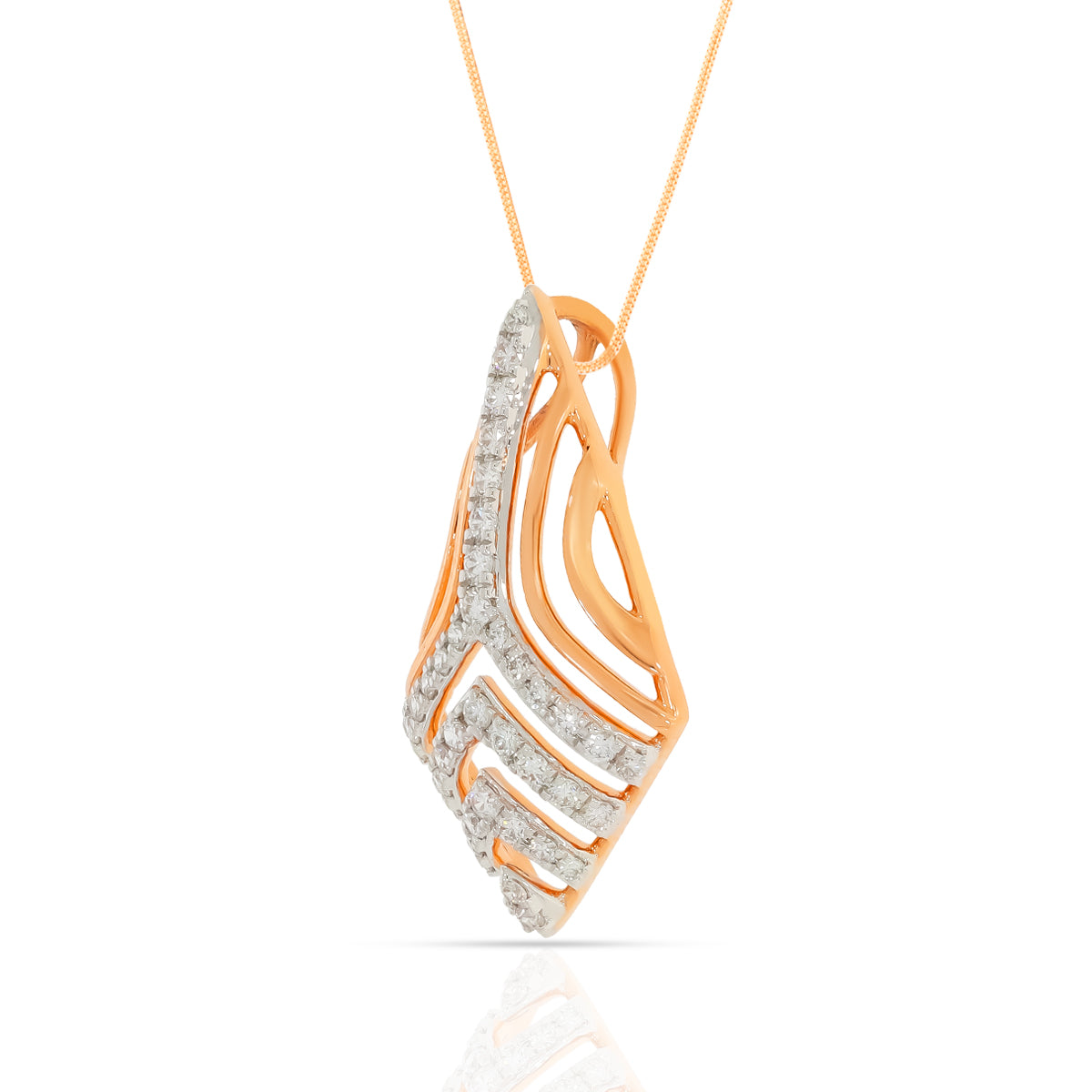 Contemporary Dazzle Diamond Pendant Set_DLTD23035327_DERD23035330