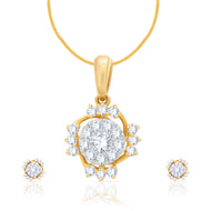 Enigmatic Shimmer Diamond Pendant Set_DLTD18005909_DERD18033950