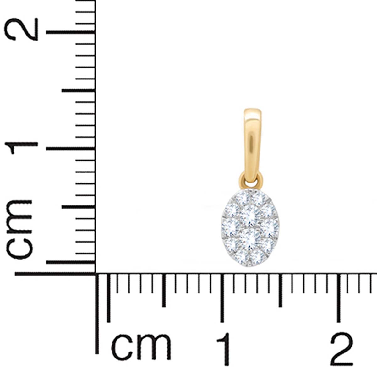 Luxurious Oval Diamond Pendant Set
