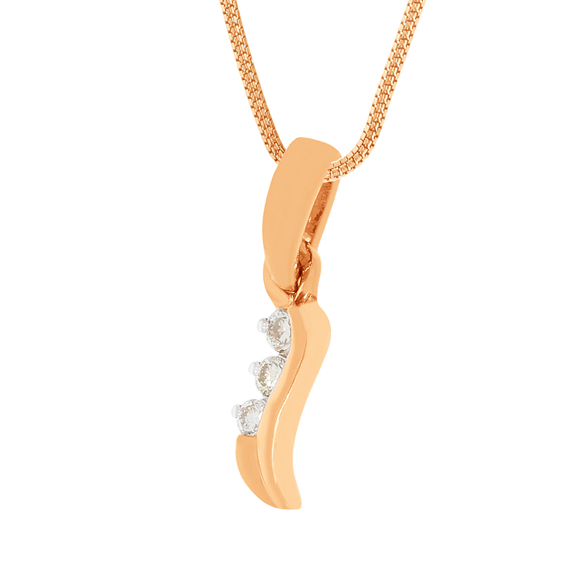 Rosy Sleek Diamond Pendant Set_DLTD22098739_DERD22098687