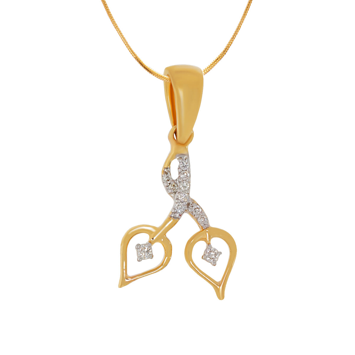 Enigmatic Shine Diamond Pendant Set_DLTD22080562_DERD22080767
