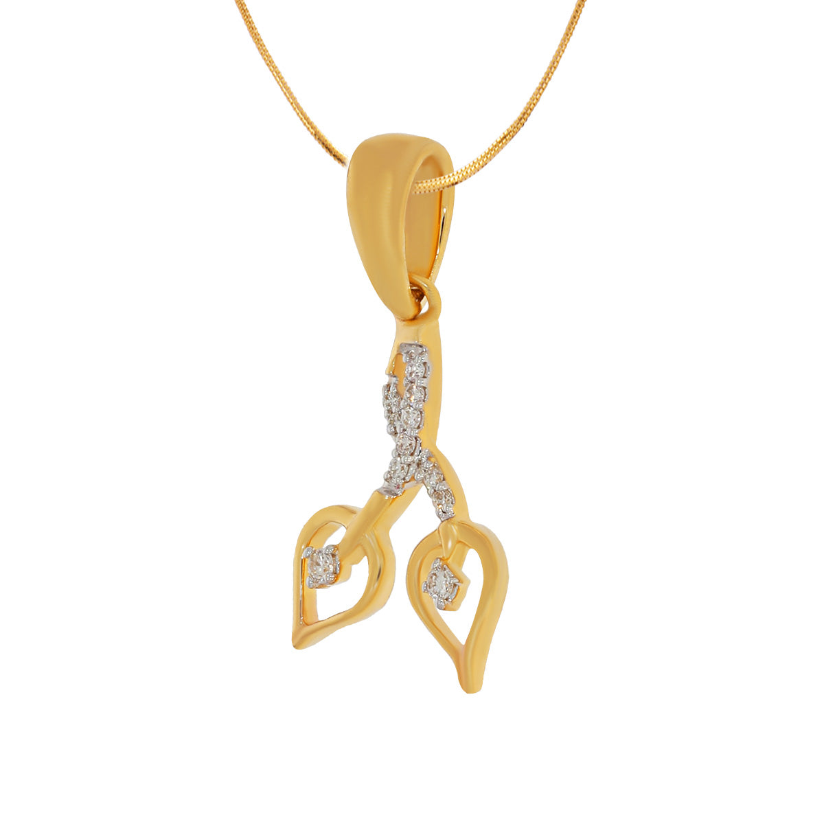 Enigmatic Shine Diamond Pendant Set_DLTD22080562_DERD22080767