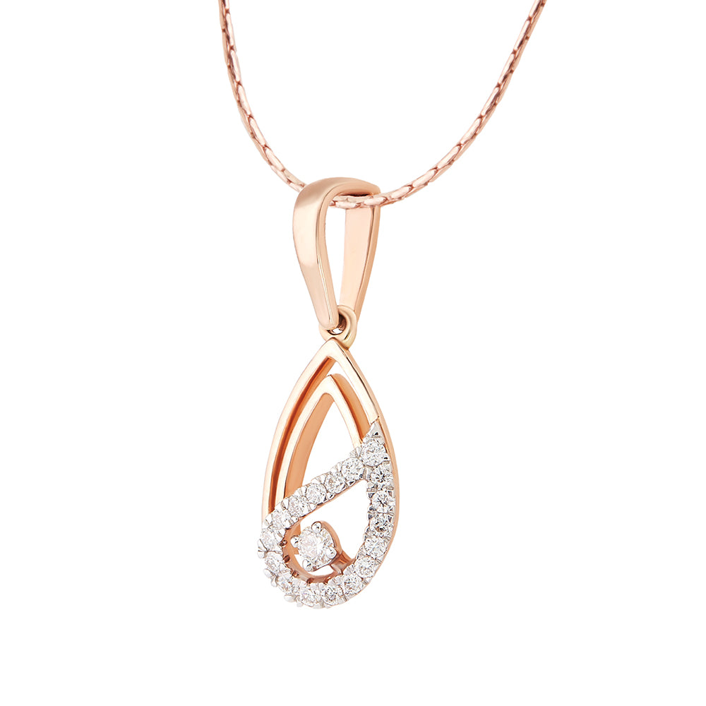 Paisley Dazzling Charm Diamond Pendant Set_DLTD18001140_DERD18005706