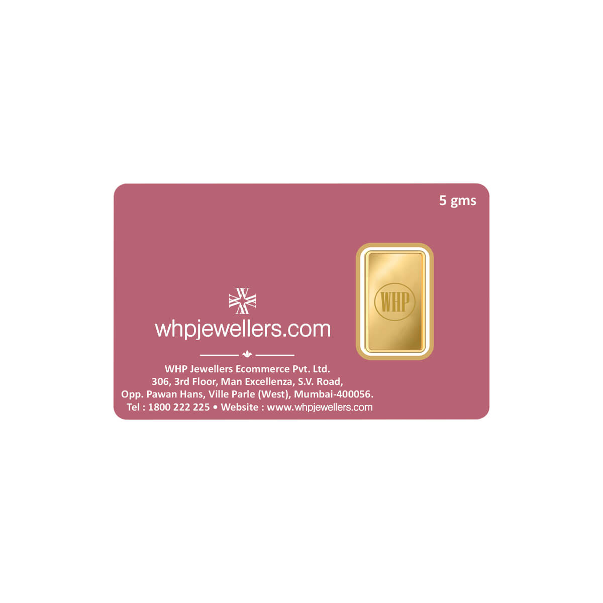 WHP 24KT (999) 5 gm gold Coin