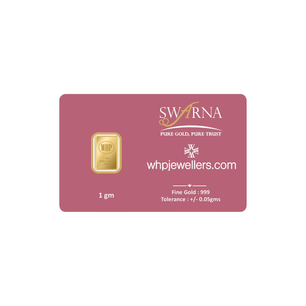 WHP 24KT (999) 11 gm Combo gold Coin