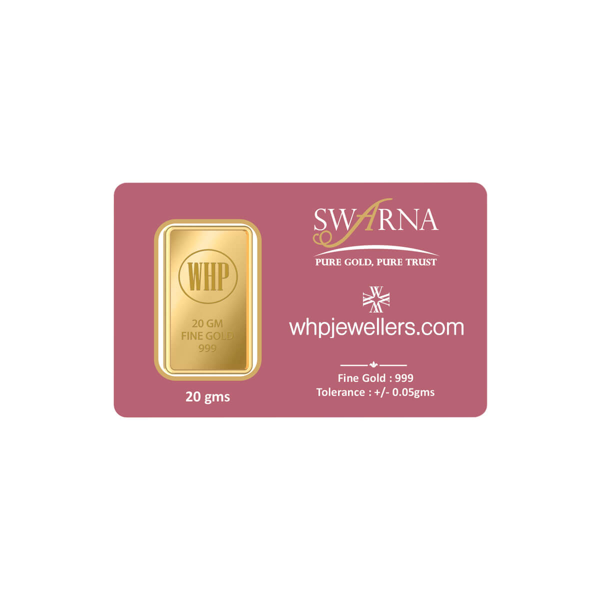 WHP 24KT (999) 20 gm gold Coin