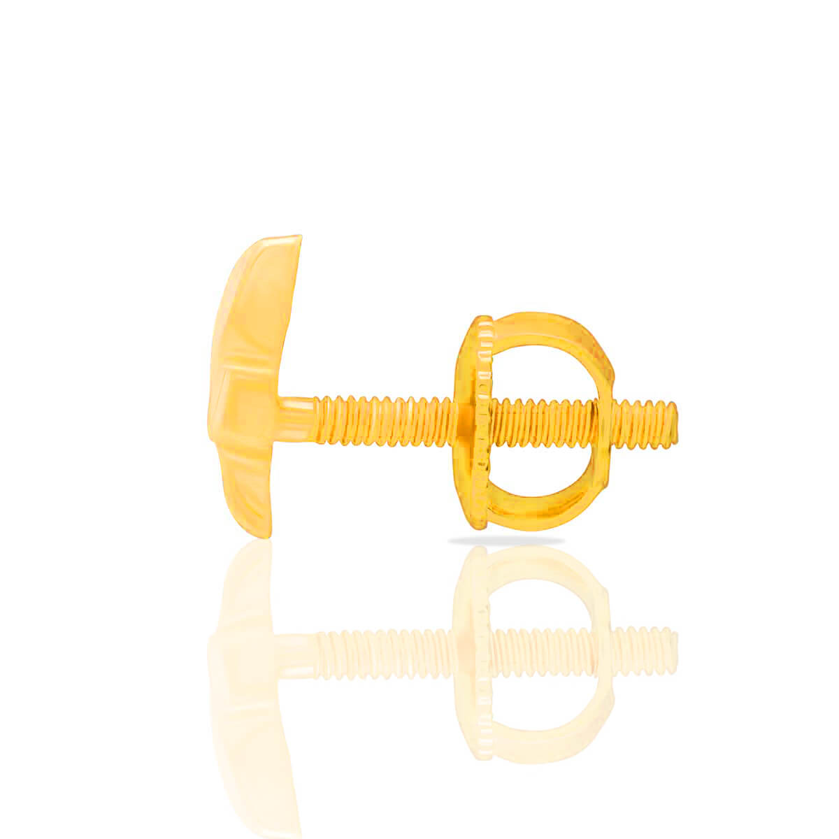 22K Minimal Gold Studs With Modern Twist