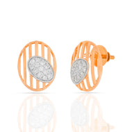 Contemporary Shine 18K Oval Studs