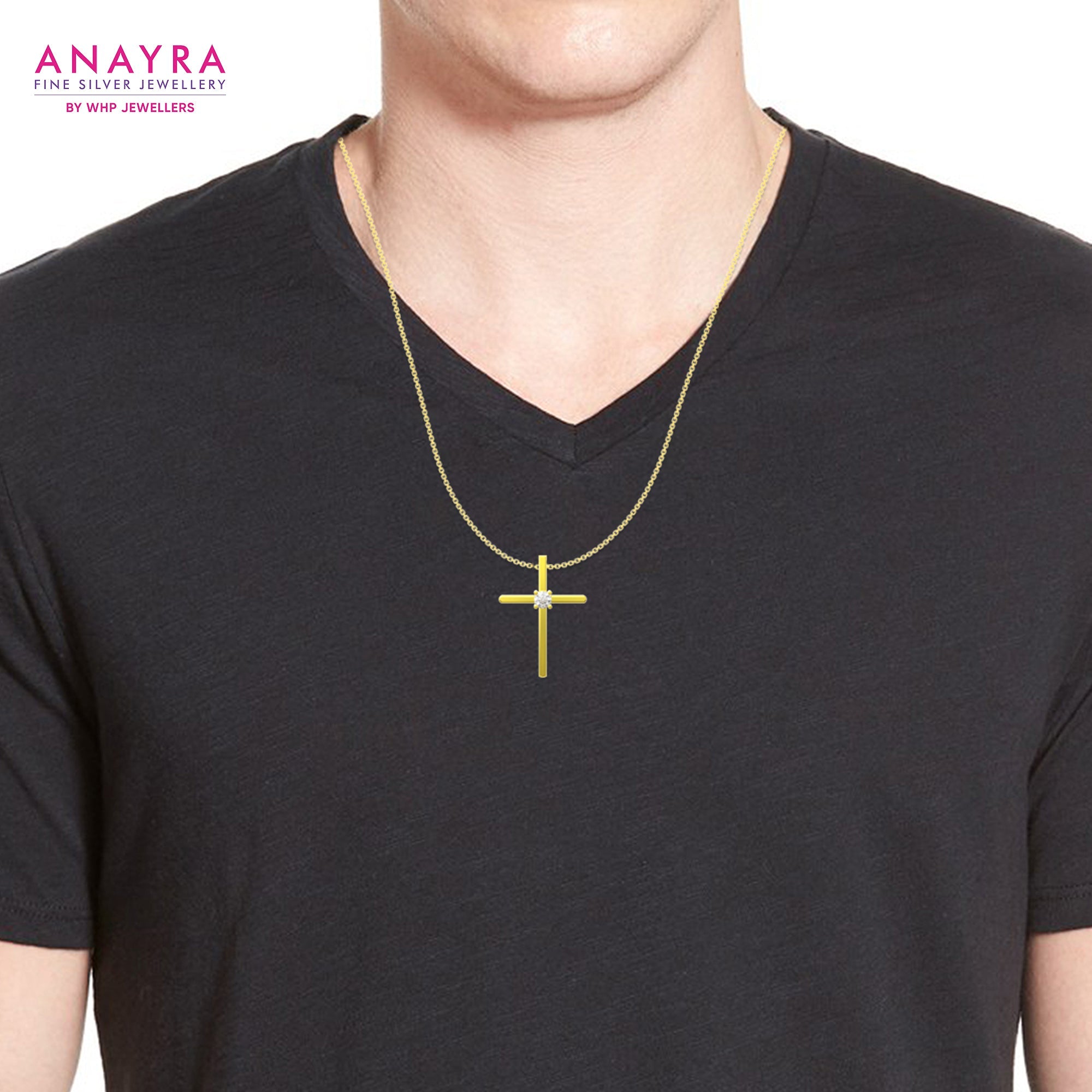Radiant Faith Cross Locket For Men