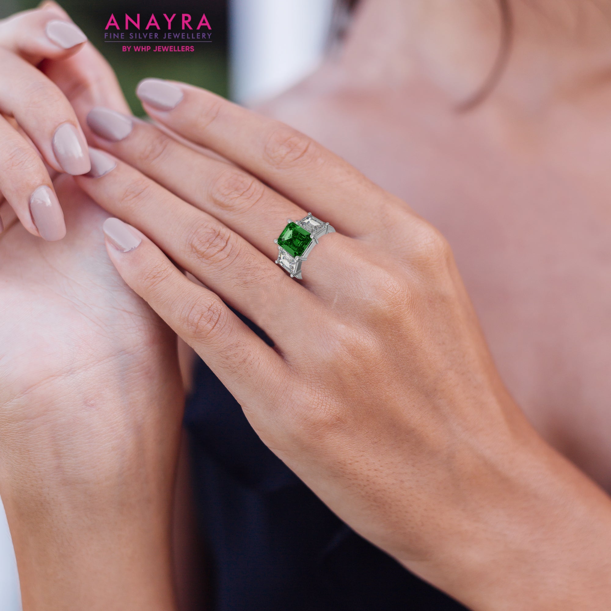 Green Crystal Ring