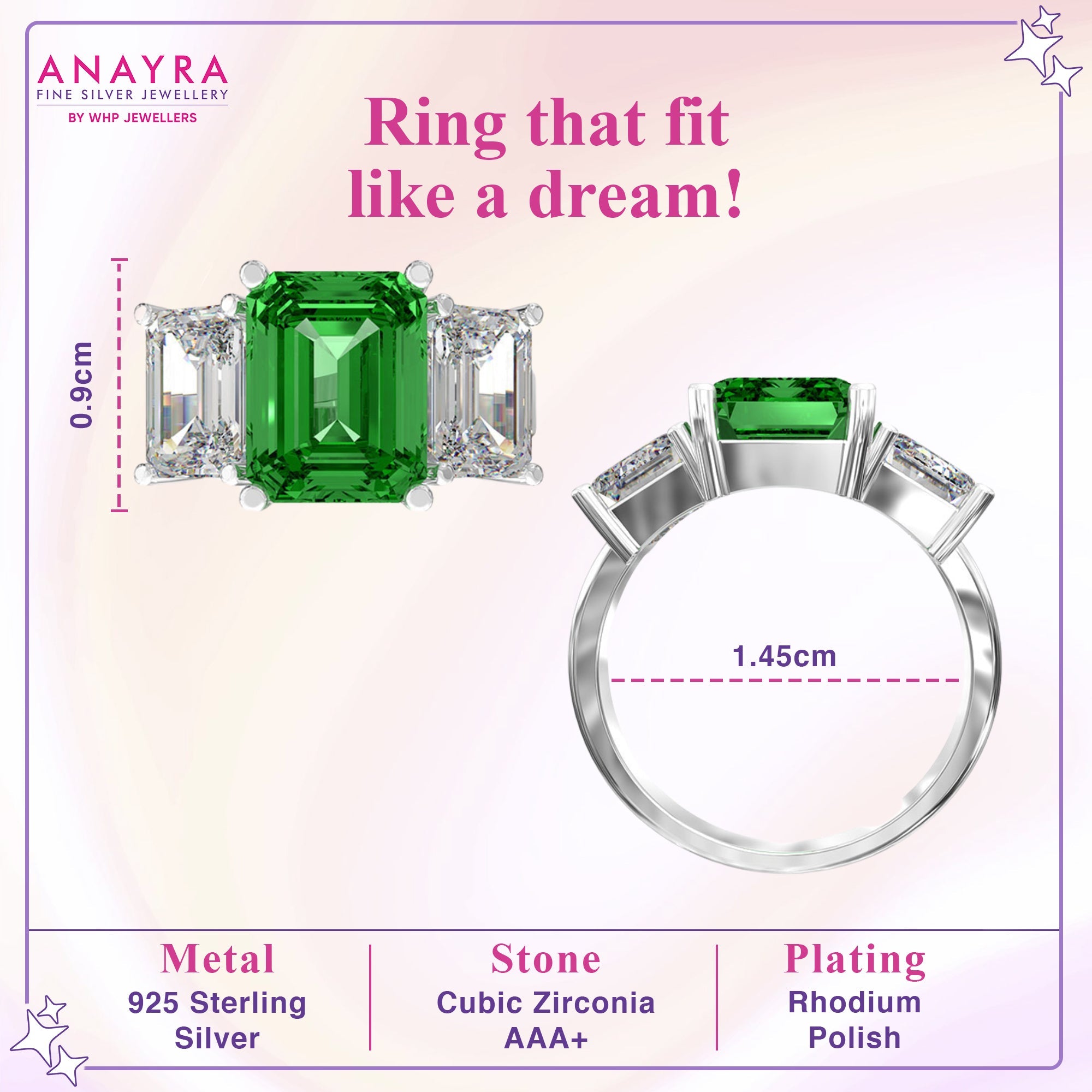 Green Crystal Ring
