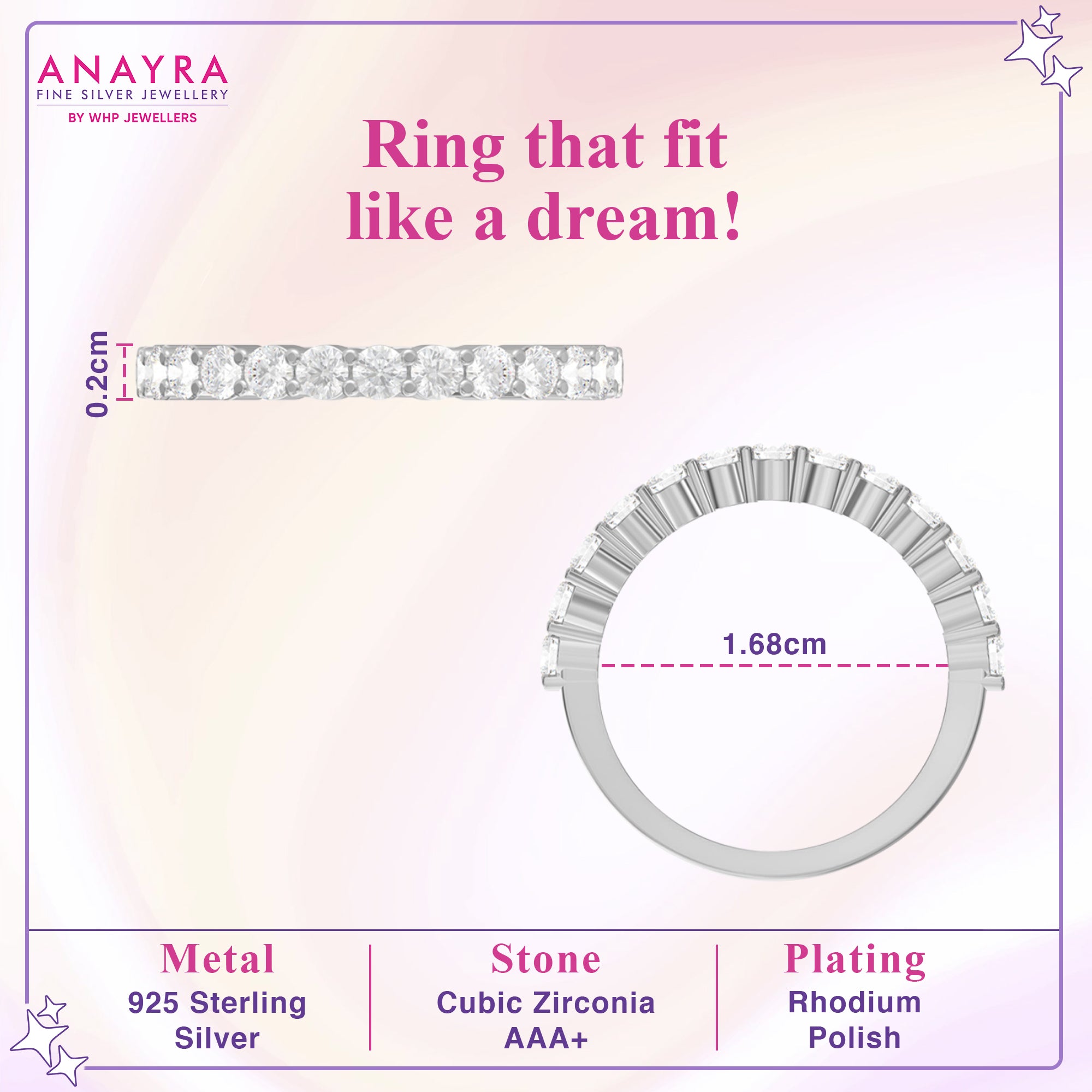 Stars Aligned Sterling silver Ring