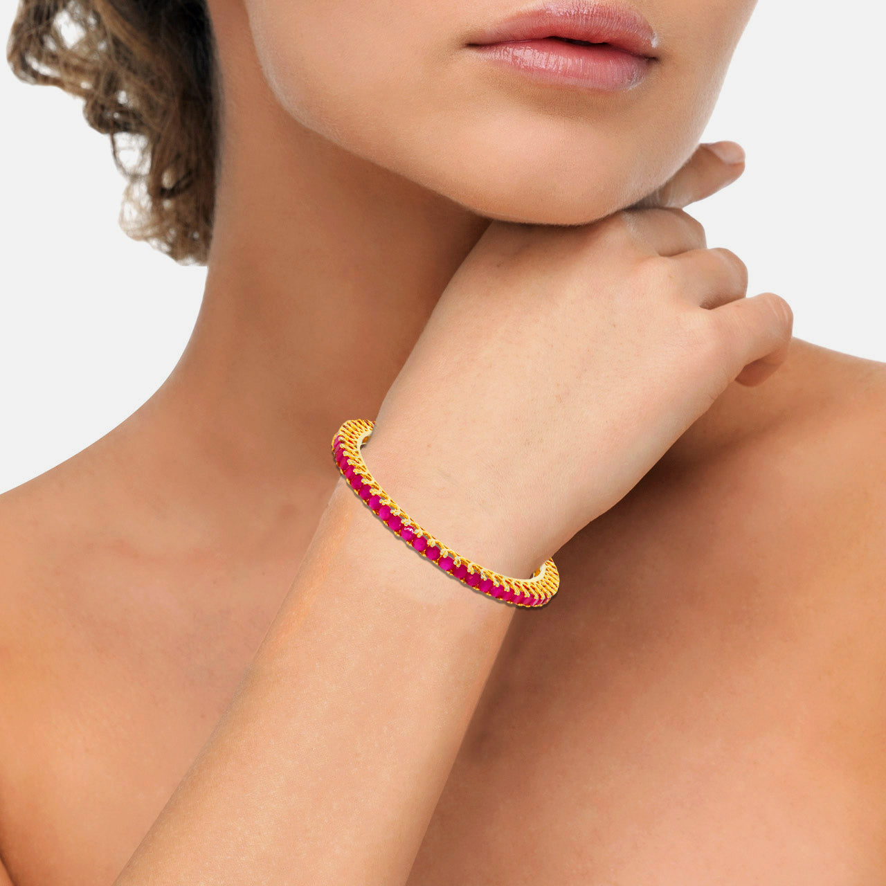 Entrancing Ruby Bangle