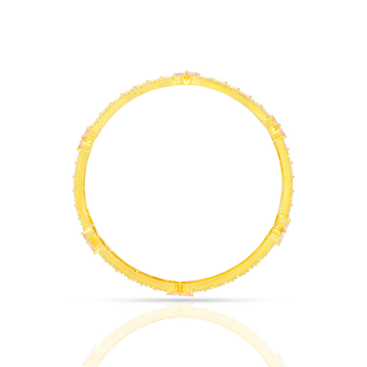 Florally Yours Silver Bangles