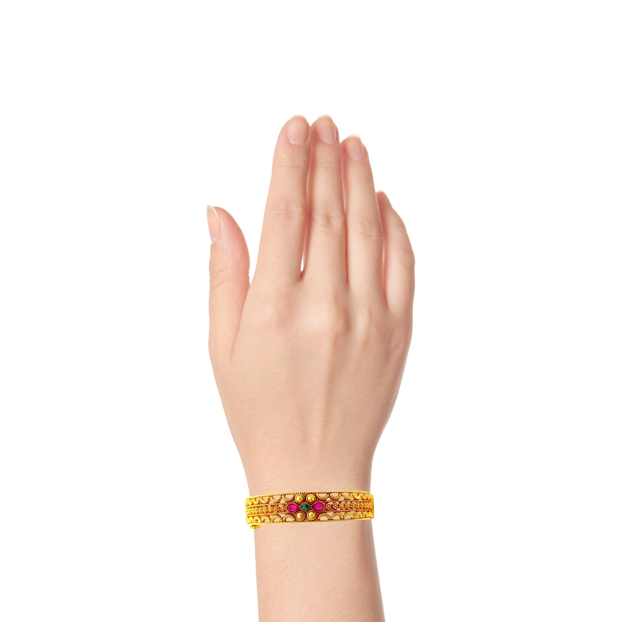 Ethnic Gold Plated Bangles