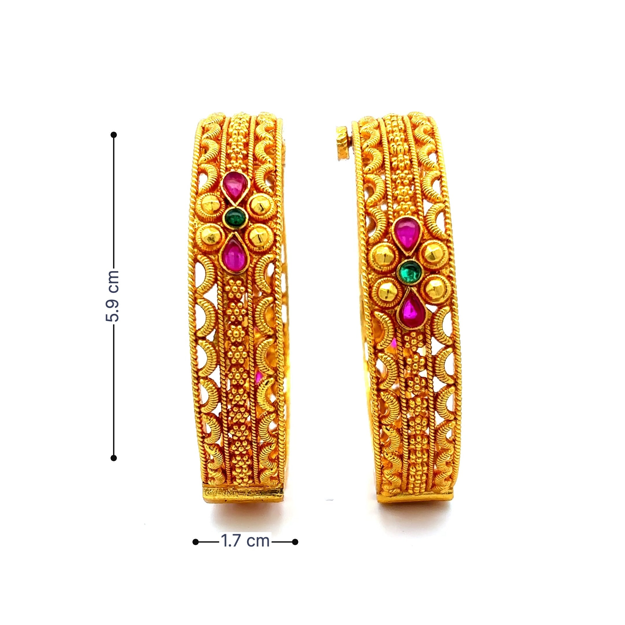 Ethnic Gold Plated Bangles