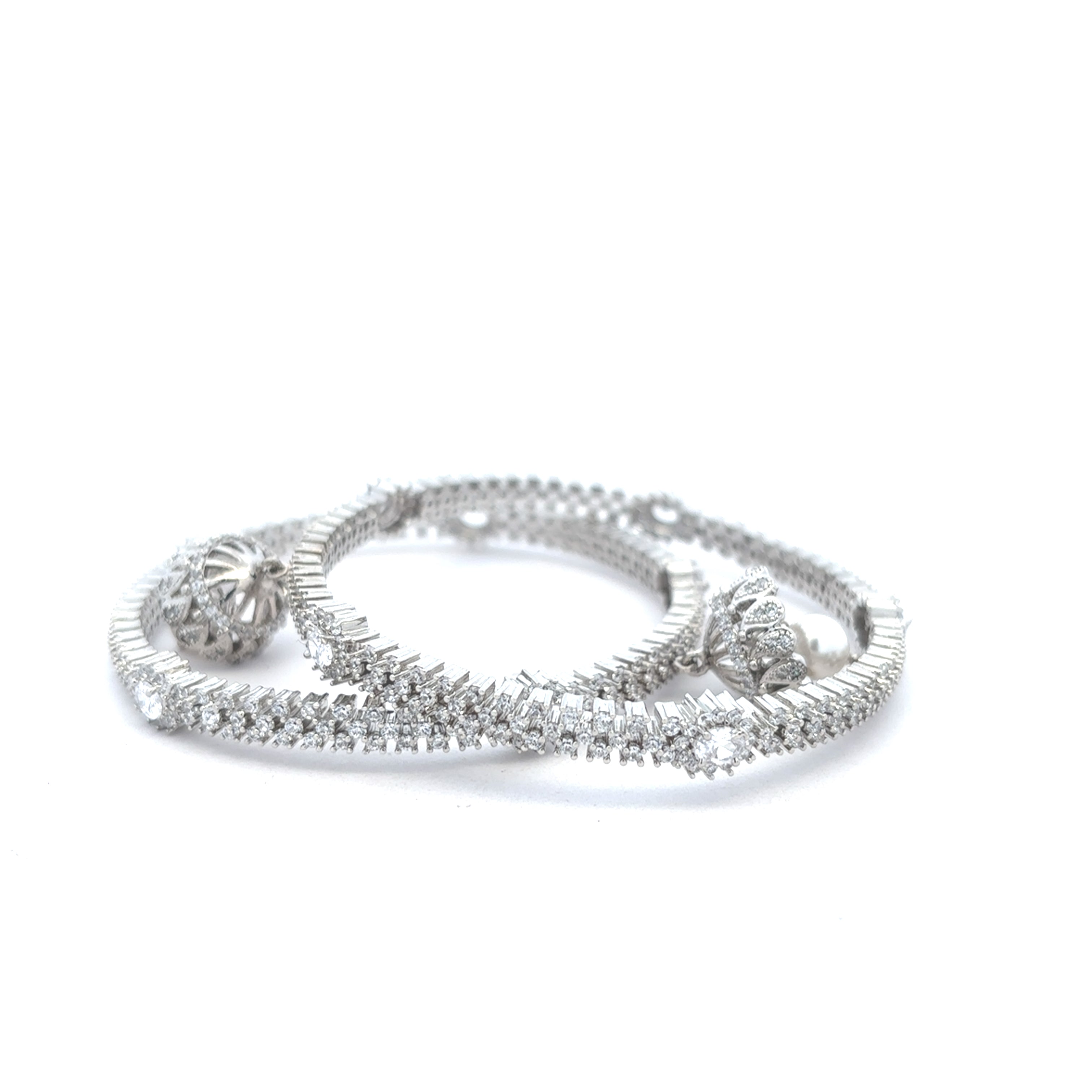 Silver Grace Statement Bangles
