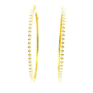 Simple Pearl Edge Gold Plated Bangles