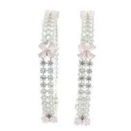 Classic White Crystal Bangles