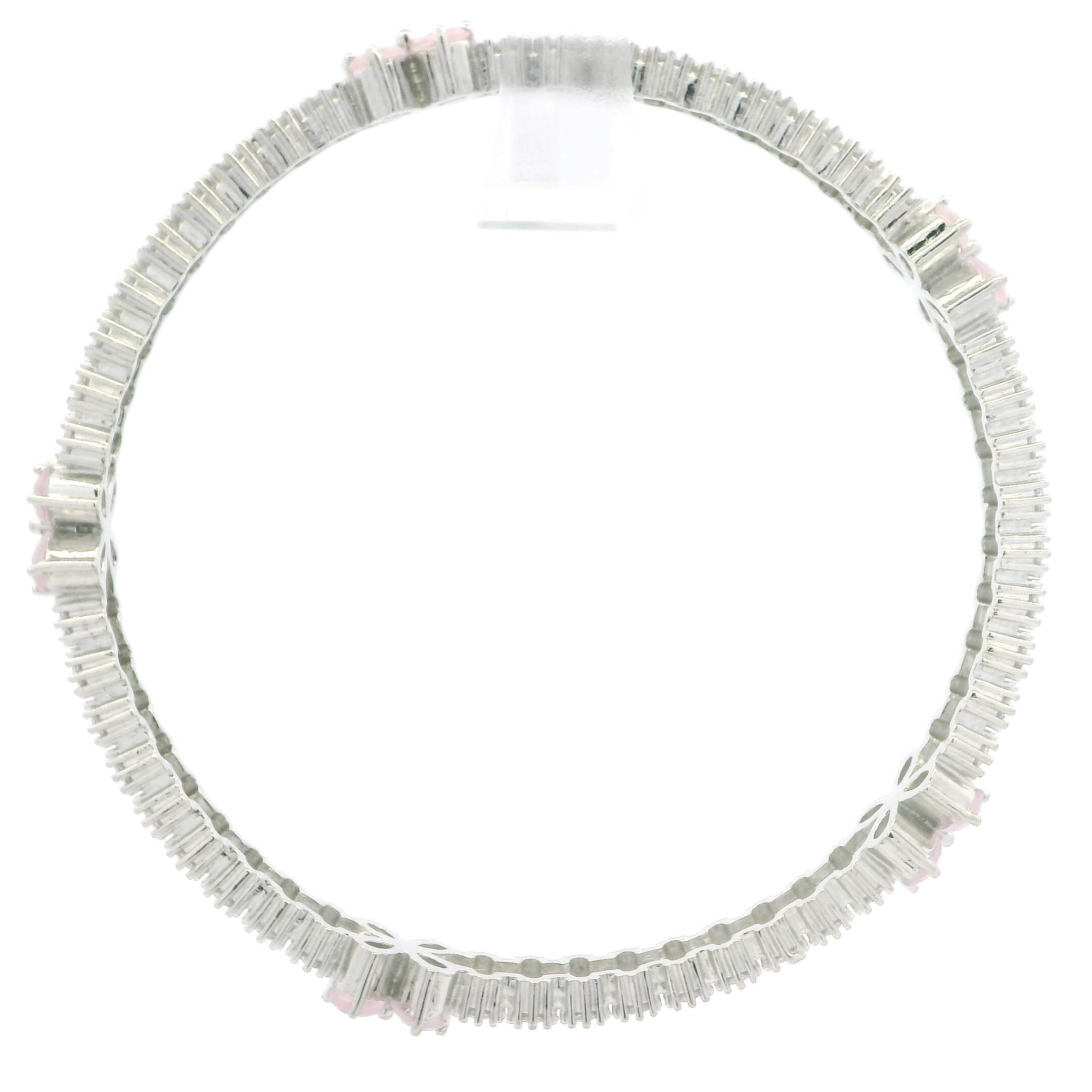 Classic White Crystal Bangles