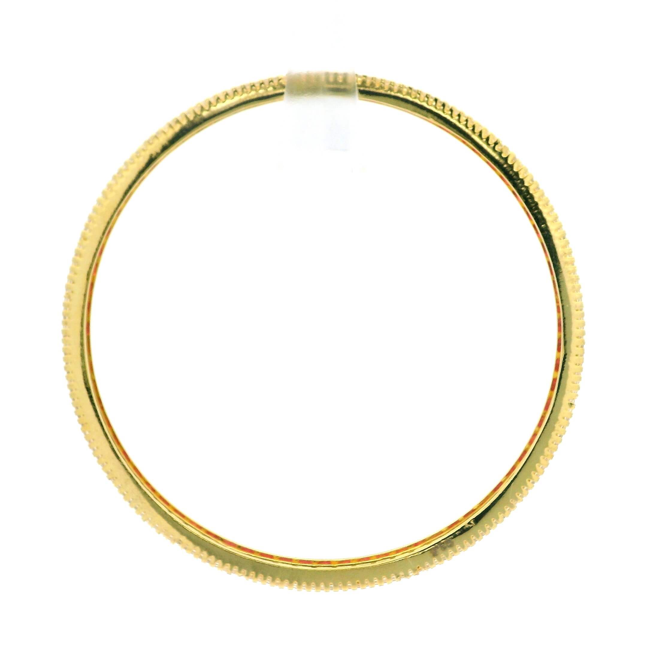 Majestic Pink Ruby Glow Gold Plated Bangles