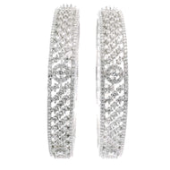 Timeless Sparkle Rhodium Bangles