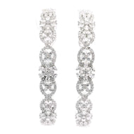 Bridal Diamond Look Silver Finish Bangles