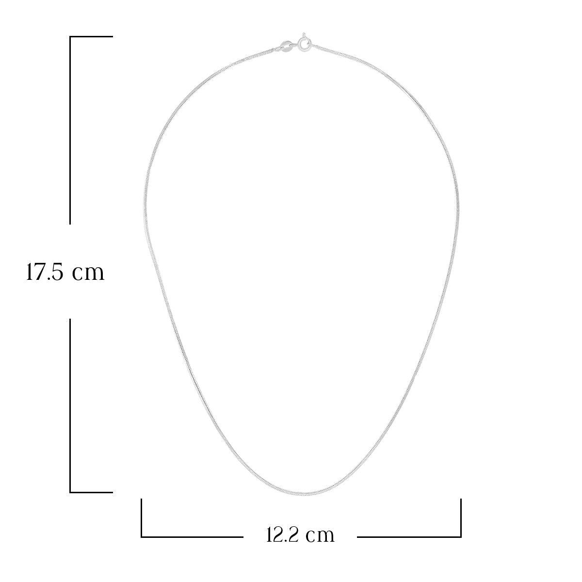 Lightweight White Gold Chain