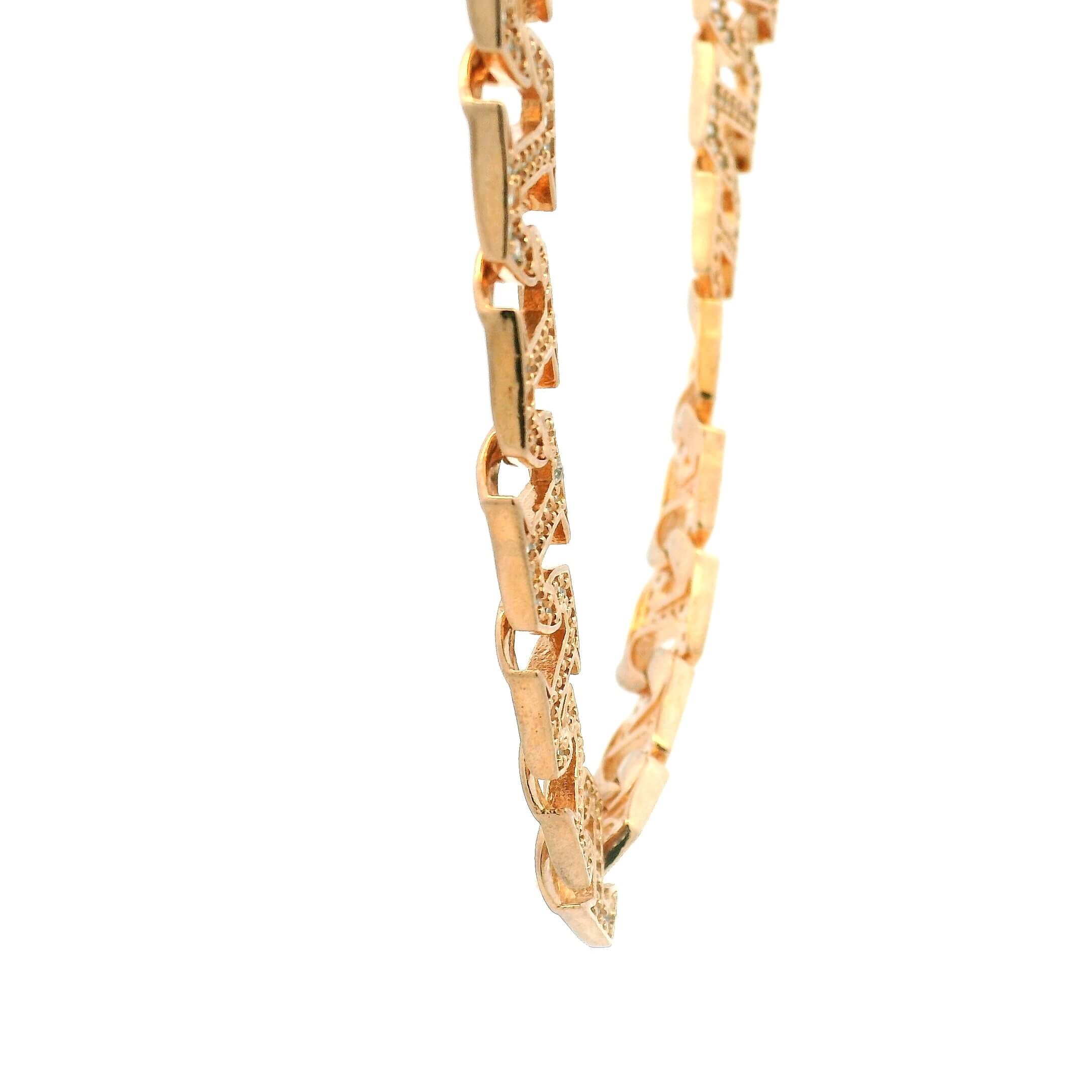 Macho Glaze Silver Chain for Men