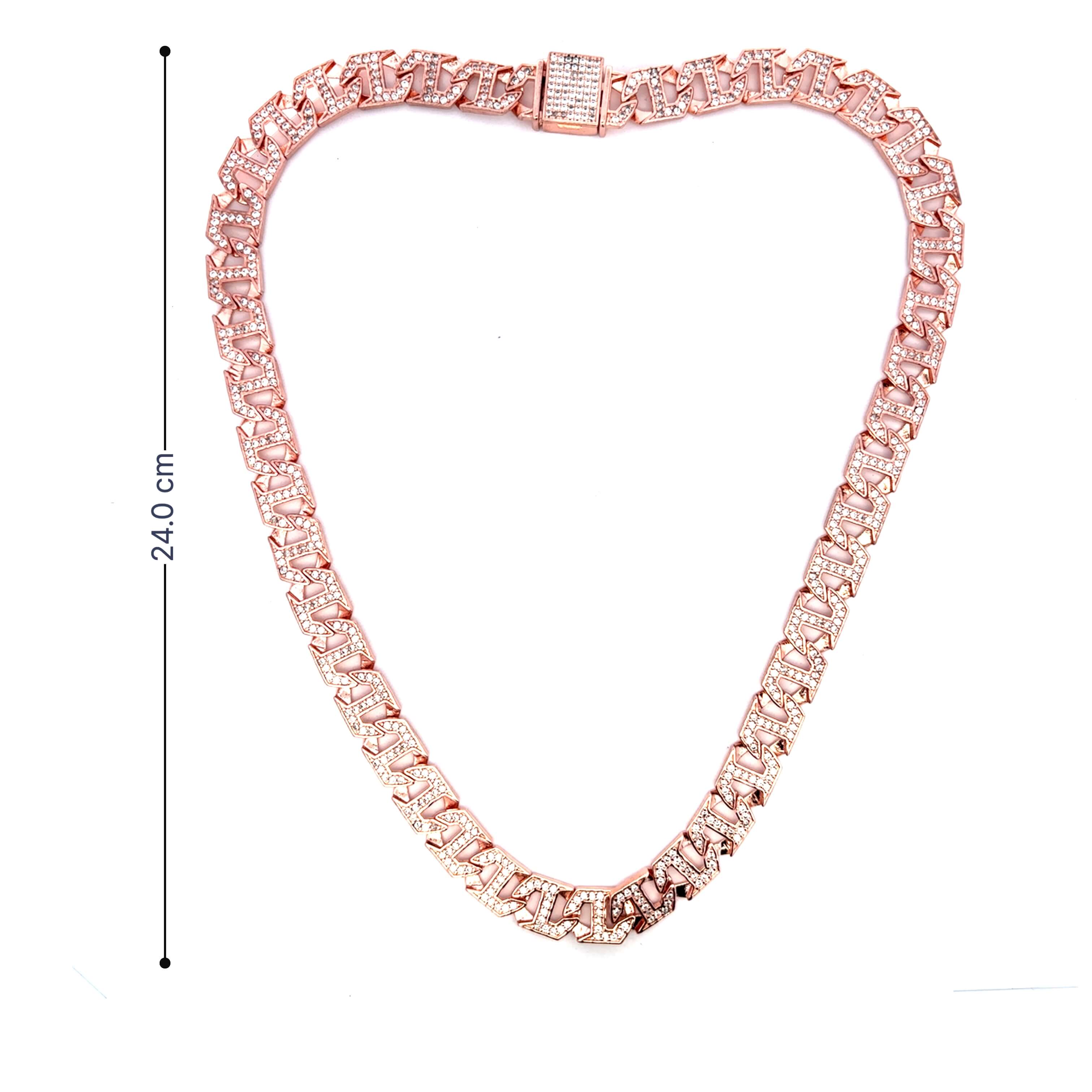Macho Glaze Silver Chain for Men