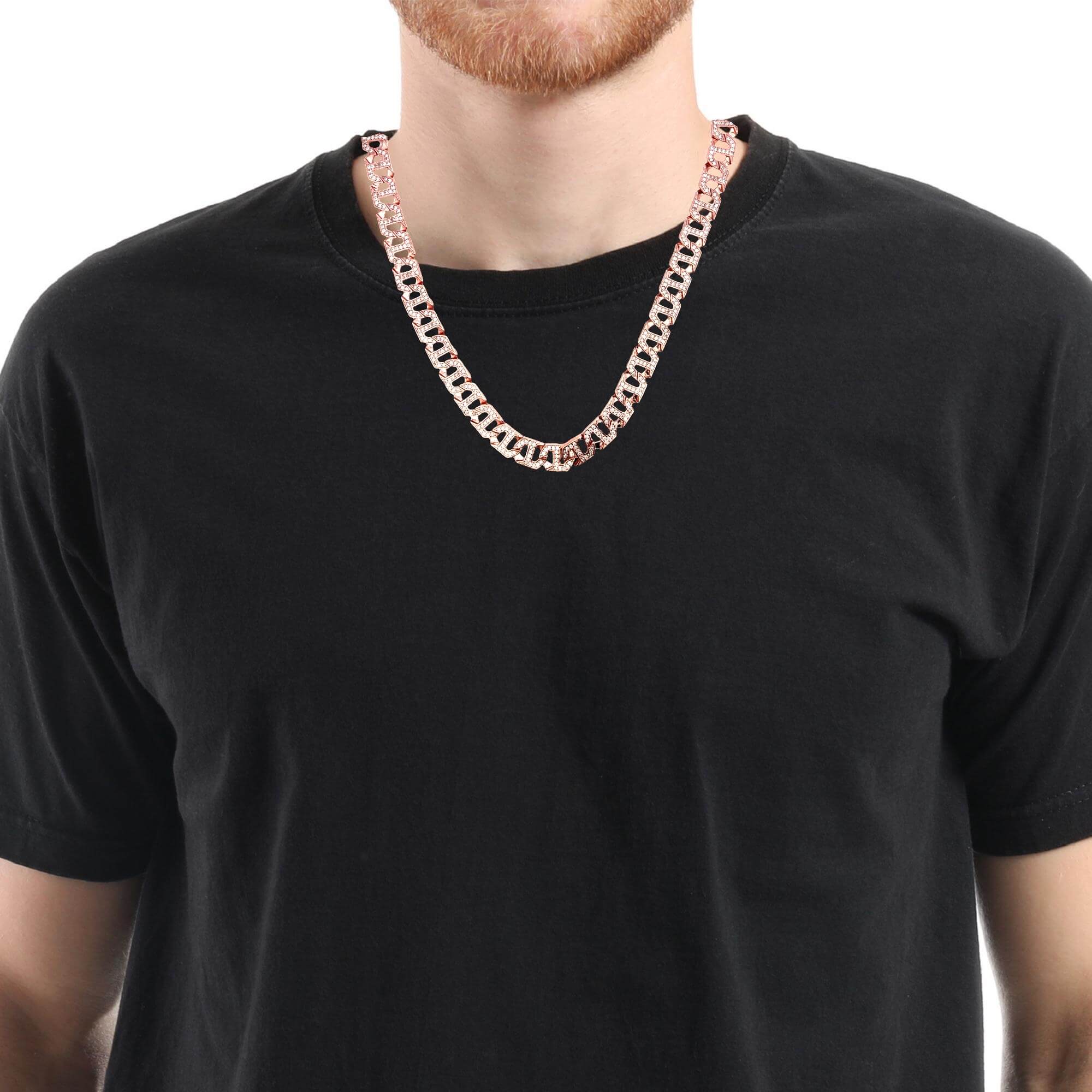 Macho Glaze Silver Chain for Men