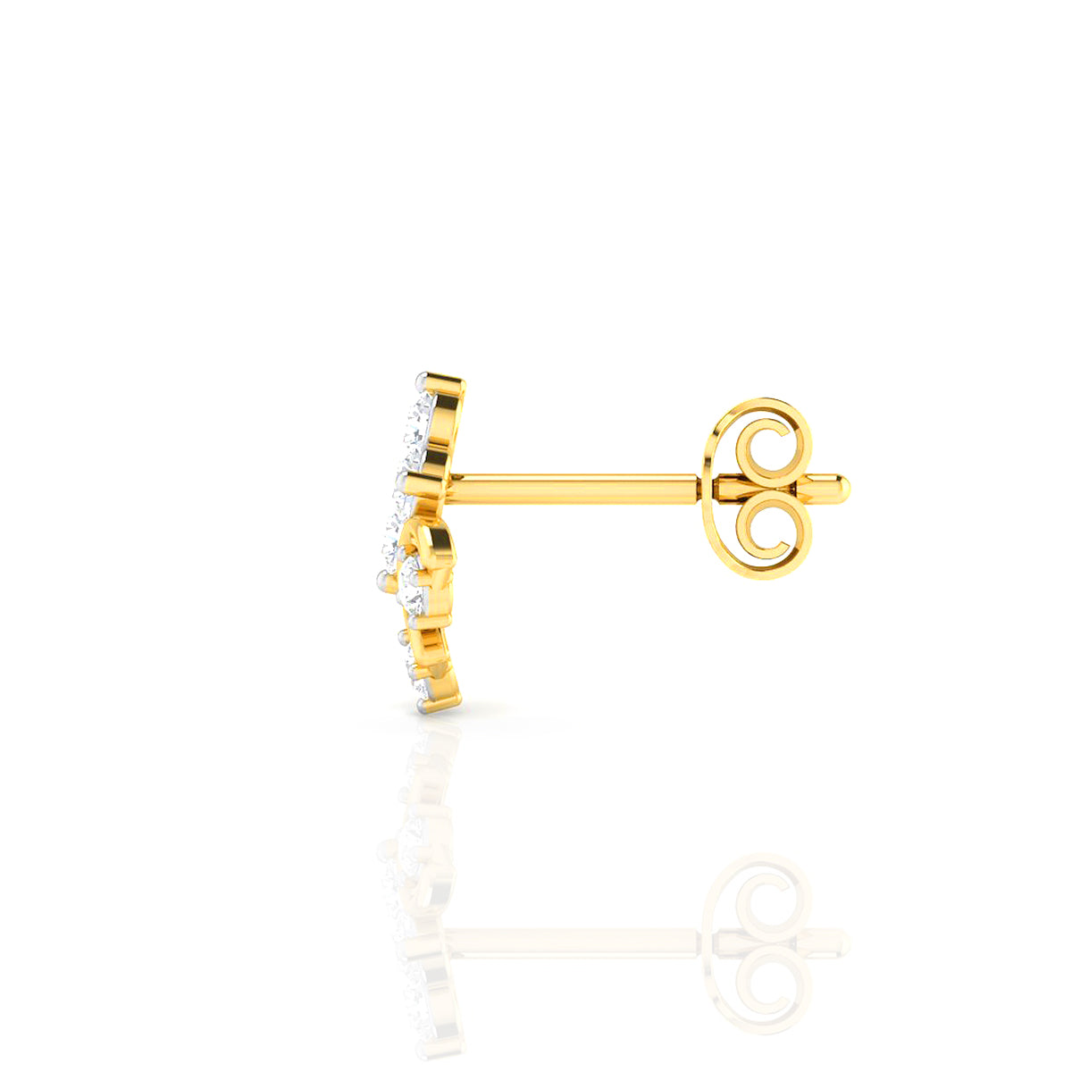 Radiant Flame 18Kt Gold Earrings
