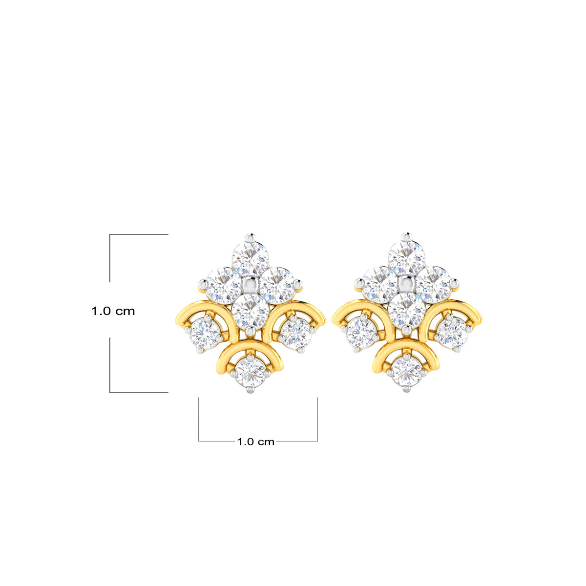 Radiant Flame 18Kt Gold Earrings