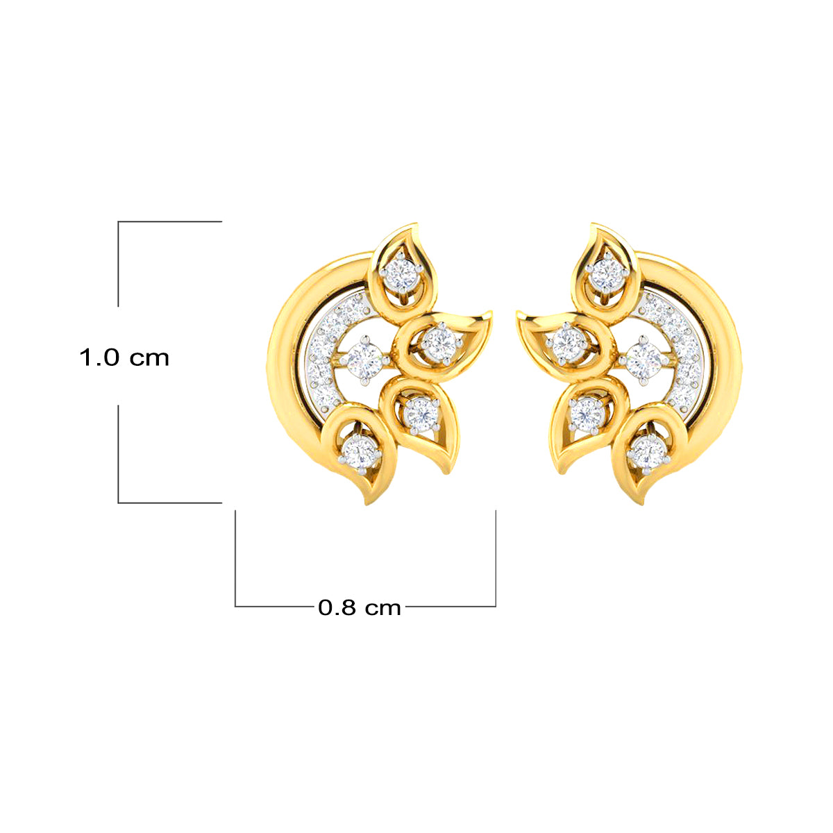 Golden Essence 18Kt Gold Earrings
