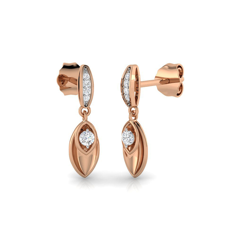 Charming Brilliance 18Kt Gold Earrings